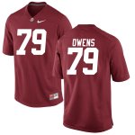 Youth Alabama Crimson Tide #79 Chris Owens Crimson Replica NCAA College Football Jersey 2403VROG1